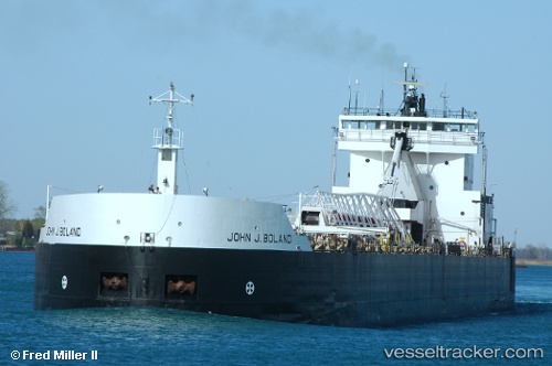 vessel John J Boland IMO: 7318901, Self Discharging Bulk Carrier
