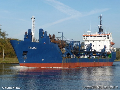 vessel Thames IMO: 7340631, Dredger
