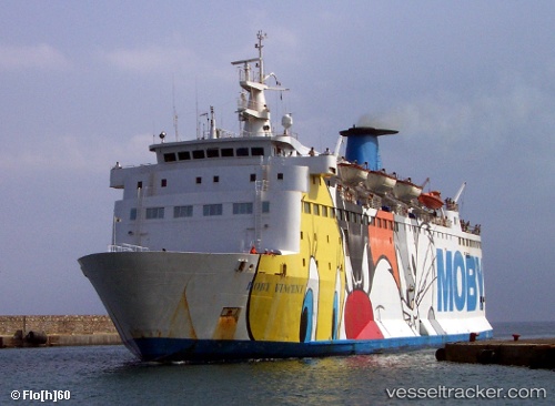 vessel Moby Vincent IMO: 7360605, Passenger Ro Ro Cargo Ship
