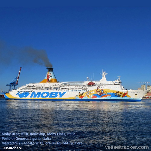 vessel Moby Drea IMO: 7361312, Passenger Ro Ro Cargo Ship
