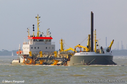 vessel Sospan Dau IMO: 7711062, Hopper Dredger
