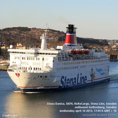 vessel Stena Danica IMO: 7907245, Passenger Ro Ro Cargo Ship
