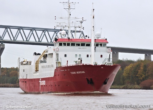 vessel Fugro Meridian IMO: 8101331, Research Vessel
