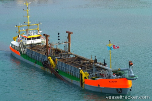 vessel Draga Mahury IMO: 8108690, Dredger
