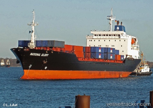vessel National Glory IMO: 8302246, Container Ship
