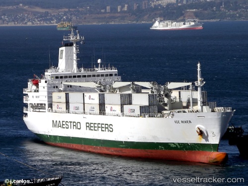 vessel ICE RIVER IMO: 8311118, Refrigerated Cargo Ship