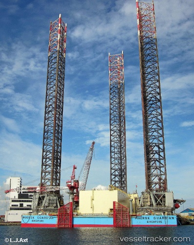 vessel Maersk Guardian IMO: 8415770, Drilling Ship
