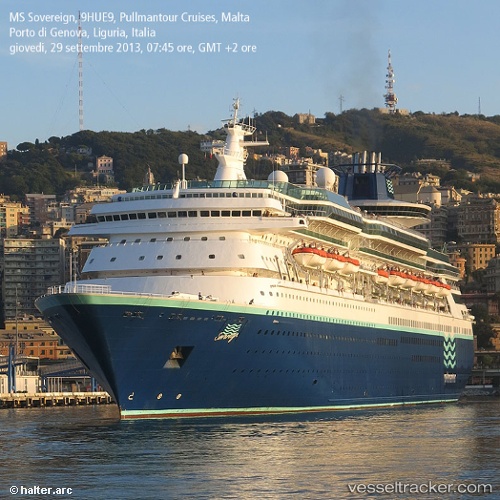 vessel Sovereign IMO: 8512281, Cruise Ship
