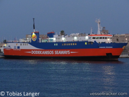 vessel Panagia Skiadeni IMO: 8520288, Passenger Ro Ro Cargo Ship
