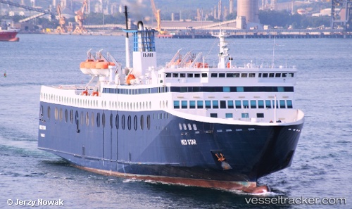 vessel Med Star IMO: 8604345, Passenger Ro Ro Cargo Ship
