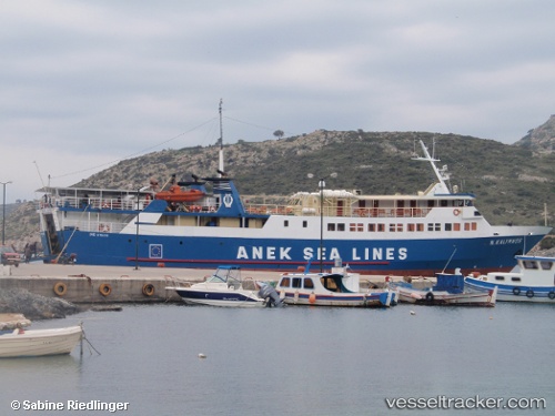 vessel Nissos Kalymnos IMO: 8704212, Passenger Ro Ro Cargo Ship

