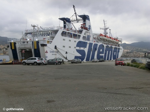 vessel Sansovino IMO: 8705709, Passenger Ro Ro Cargo Ship
