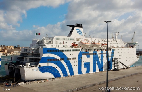 vessel Gnv Cristal IMO: 8712518, Passenger Ro Ro Cargo Ship
