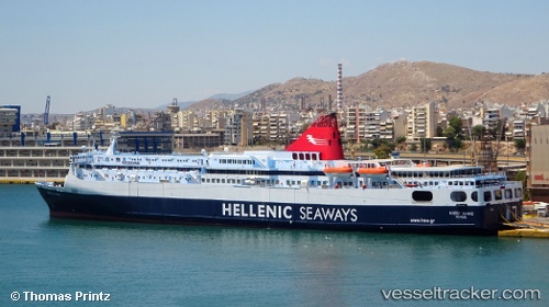 vessel Nissos Samos IMO: 8712635, Passenger Ro Ro Cargo Ship
