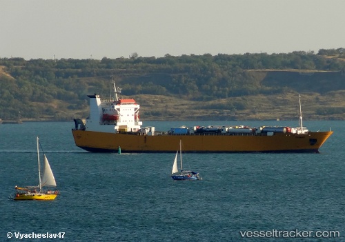 vessel Island Express IMO: 8716954, Container Ro Ro Cargo Ship

