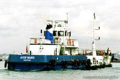 vessel Ayer Manis IMO: 8898879, Water Tanker
