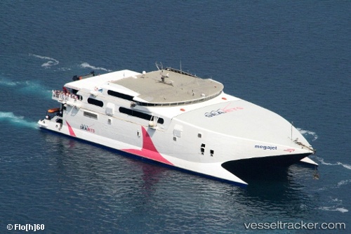 vessel Mega Jet IMO: 9106106, Passenger Ro Ro Cargo Ship
