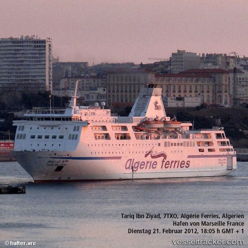 vessel Tariq Ibn Ziyad IMO: 9109768, Passenger Ro Ro Cargo Ship
