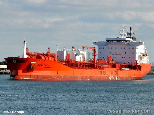 vessel Bow Cecil IMO: 9143219, Chemical Oil Products Tanker
