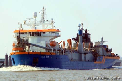 vessel Ham 316 IMO: 9160449, Hopper Dredger
