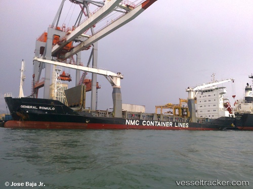 vessel General Romulo IMO: 9160499, Container Ship
