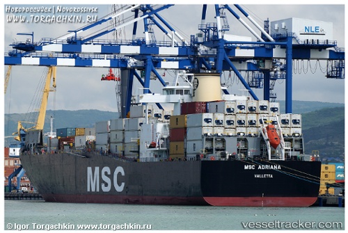 vessel Msc Adriana IMO: 9169055, Container Ship
