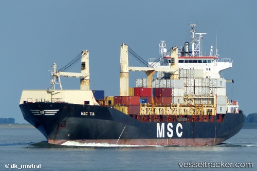 vessel Msc Tia IMO: 9193680, Container Ship
