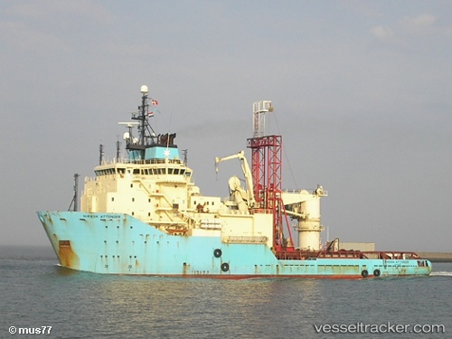 vessel Maersk Attender IMO: 9193795, Offshore Tug Supply Ship
