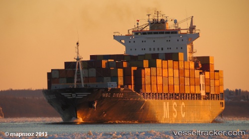 vessel Msc Diego IMO: 9202649, Container Ship
