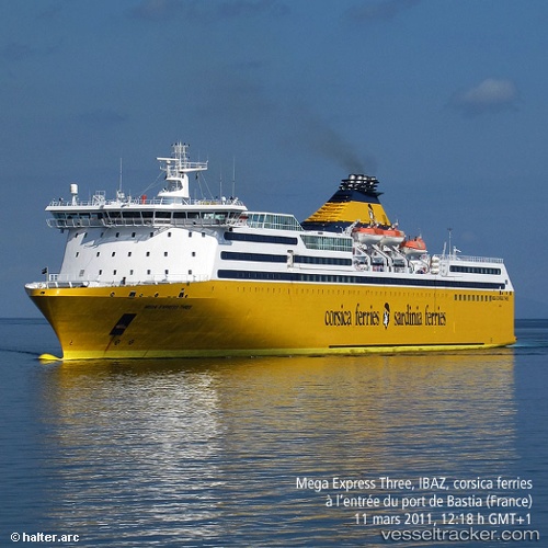 vessel Mega Express Three IMO: 9208083, Passenger Ro Ro Cargo Ship

