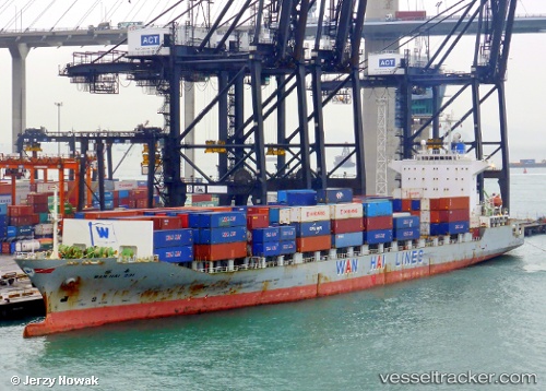 vessel Wan Hai 231 IMO: 9208150, Container Ship
