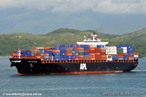 vessel Apl Scotland IMO: 9218662, Container Ship
