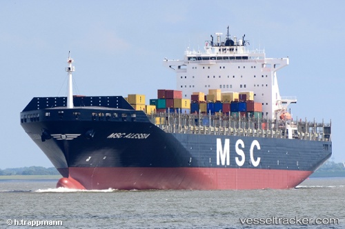 vessel MSC ALESSIA IMO: 9225653, Container Ship