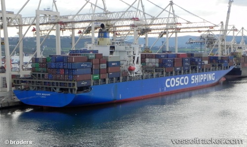 vessel Cosco Hongkong IMO: 9227778, Container Ship
