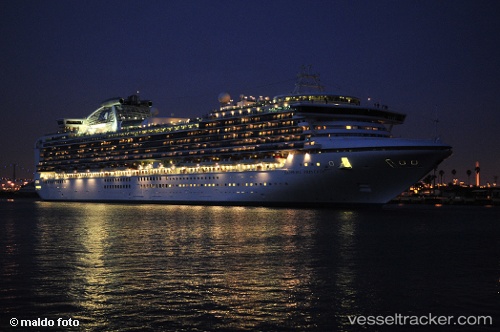 vessel Sapphire Princess IMO: 9228186, Cruise Ship
