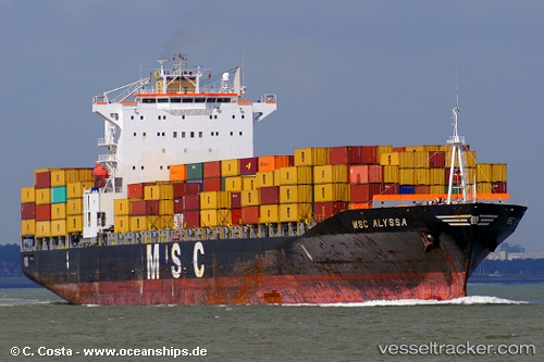 vessel Msc Alyssa IMO: 9235050, Container Ship
