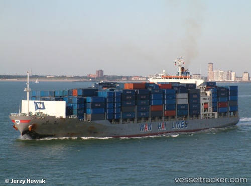 vessel Wan Hai 302 IMO: 9238167, Container Ship
