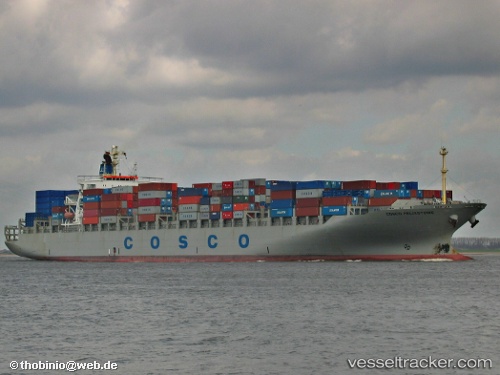 vessel Cosco Felixstowe IMO: 9246401, Container Ship
