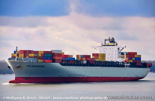 vessel Folegandros IMO: 9247560, Container Ship
