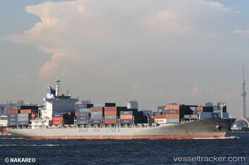 vessel Wan Hai 313 IMO: 9248708, Container Ship
