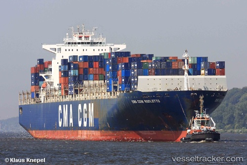 vessel Cma Cgm Rigoletto IMO: 9299654, Container Ship
