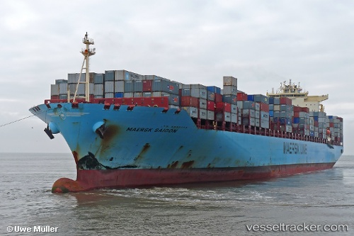 vessel Maersk Saigon IMO: 9303534, Container Ship
