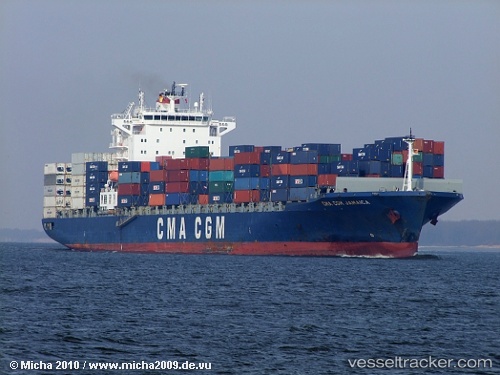 vessel CMA CGM JAMAICA IMO: 9326770, Container Ship