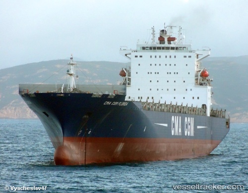 vessel Cma Cgm Florida IMO: 9348704, Container Ship
