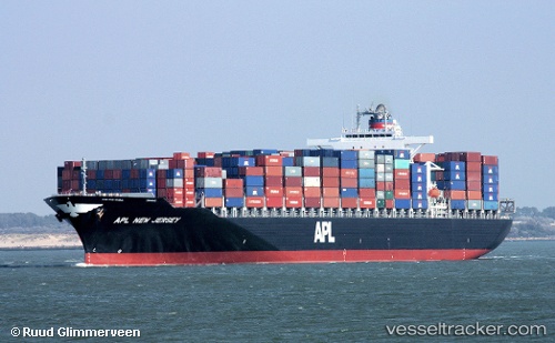 vessel Apl New Jersey IMO: 9350020, Container Ship
