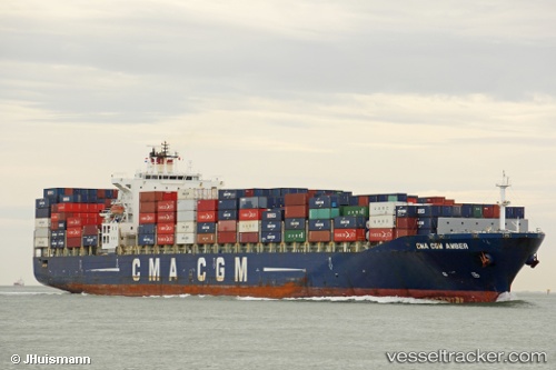 vessel Cma Cgm Amber IMO: 9350381, Container Ship
