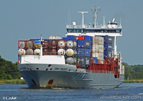 vessel DINA TRADER IMO: 9354442, Container Ship