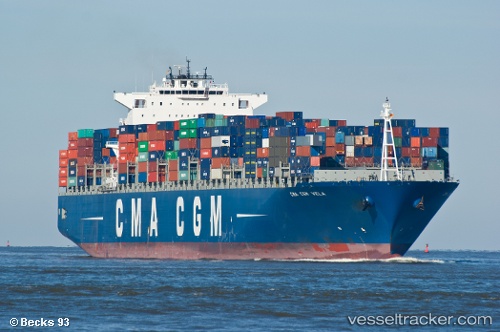 vessel CMA CGM VELA IMO: 9354923, Container Ship