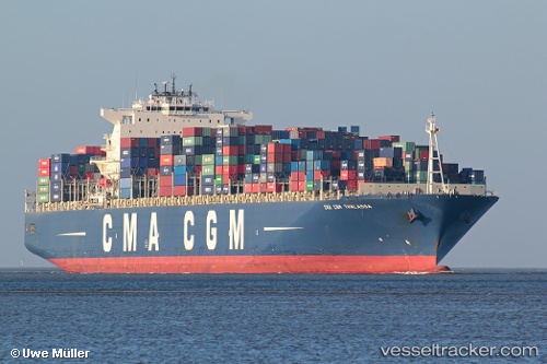 vessel 'CMA CGM THALASSA' IMO: 9356294, 