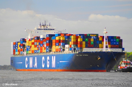 vessel Cma Cgm Hydra IMO: 9356309, Container Ship
